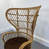 Wicker Chair by Gio Ponti and Lio Carminati, 1960s