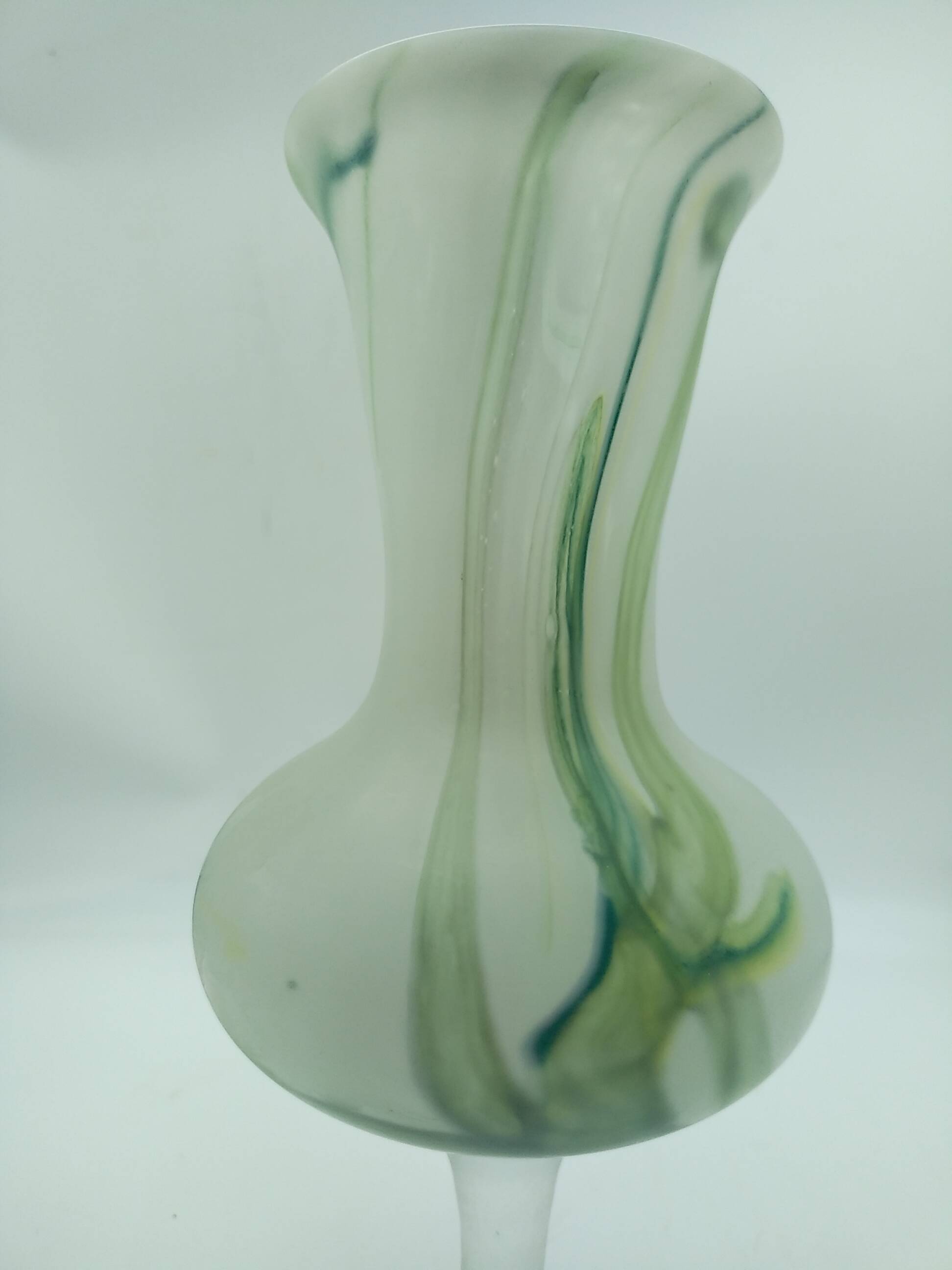 Glass paste vase. Signed JP Mateus 1996.