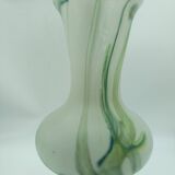 Glass paste vase. Signed JP Mateus 1996.