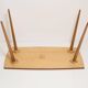 Antique mid-century coffee table, vintage, hand-painted beech wood, Germany, 1960s.