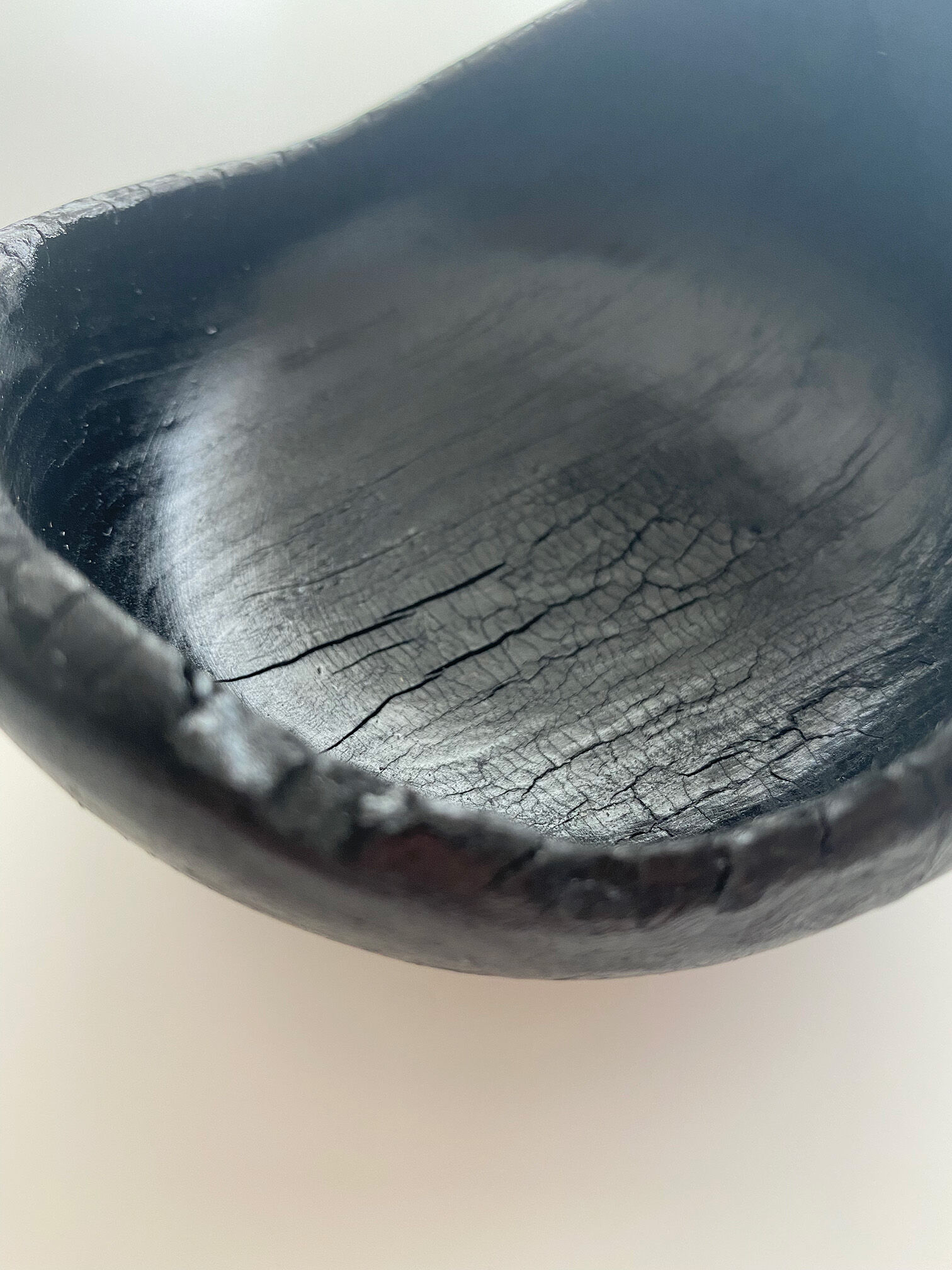 Empty pocket burnt wood