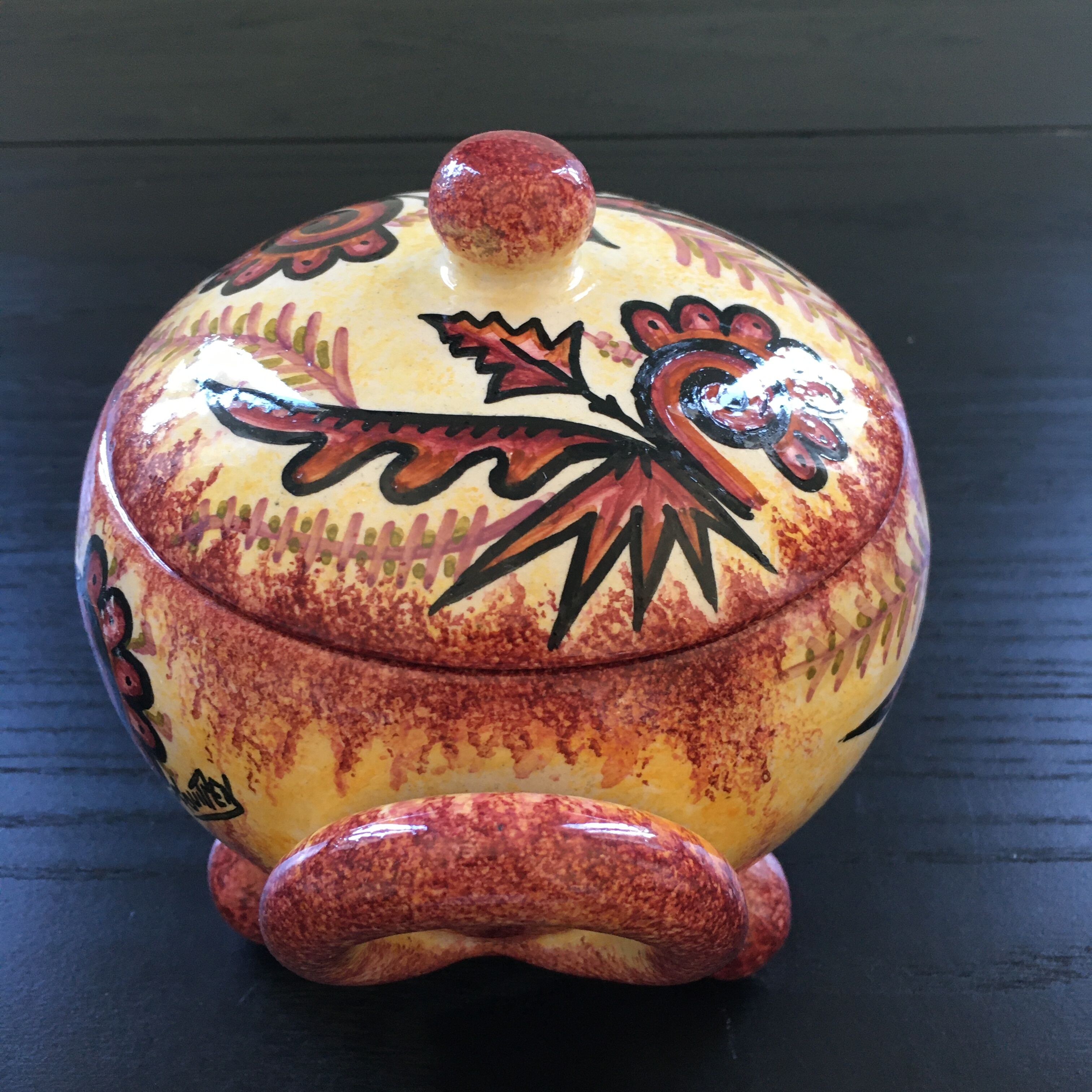 Pot signed Fouillen Quimper