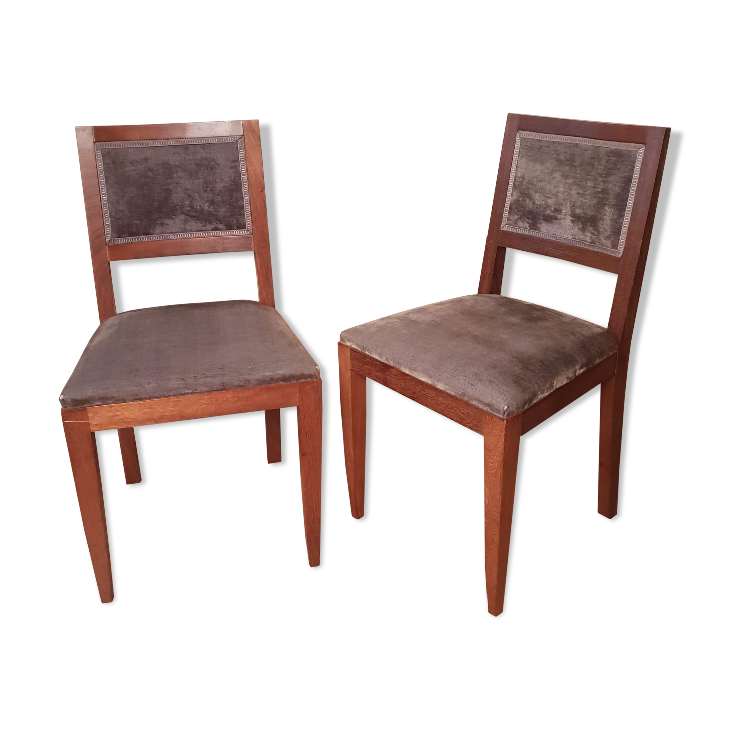 Former pair of art deco chairs