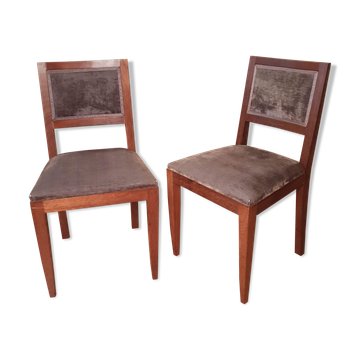 Former pair of art deco chairs