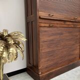 Solid oak curtain cabinet, circa 1930