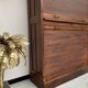 Solid oak curtain cabinet, circa 1930