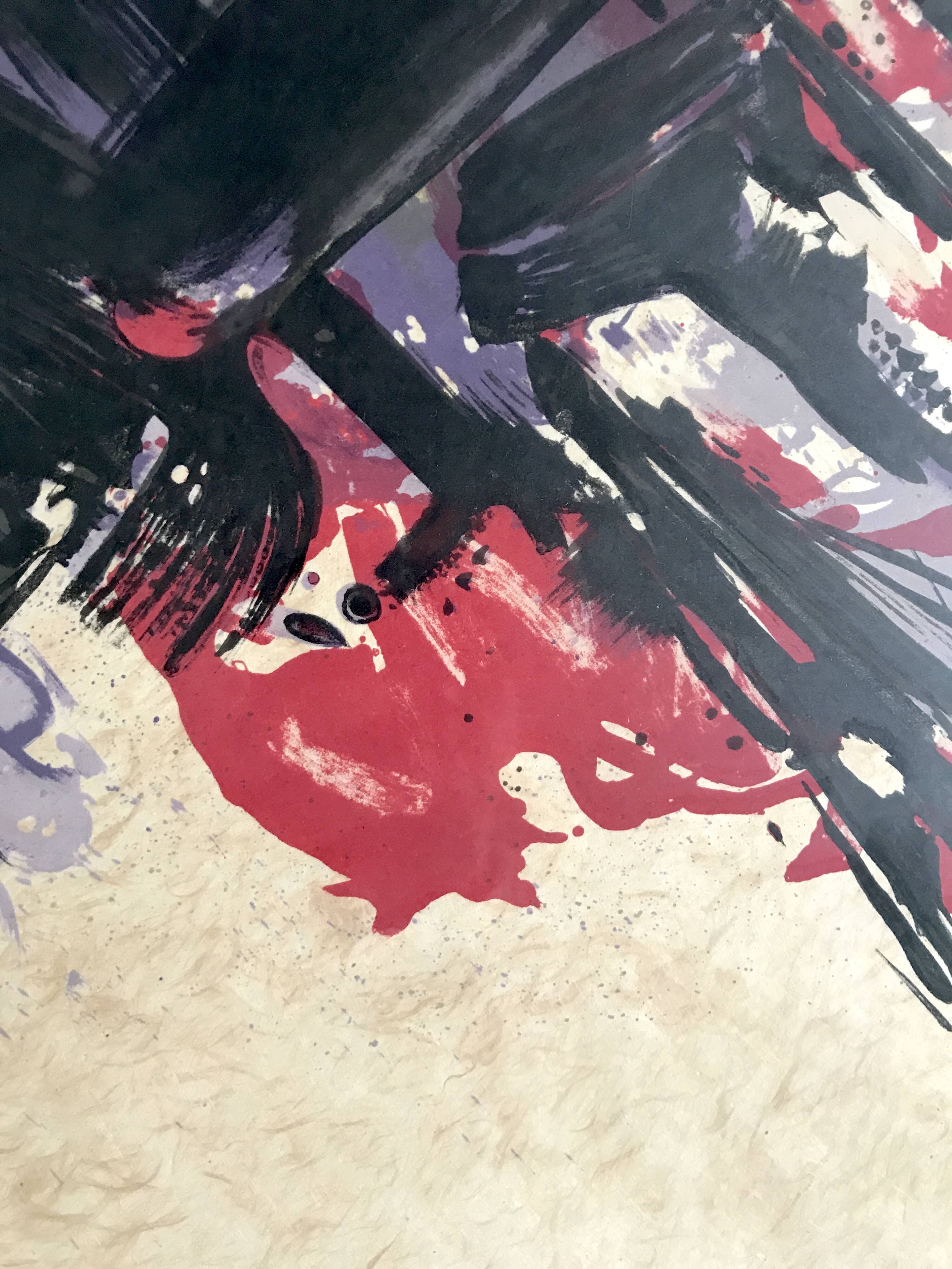 MANESSIER Elegy for Martin Luther King II, 1978. Signed lithograph at c.