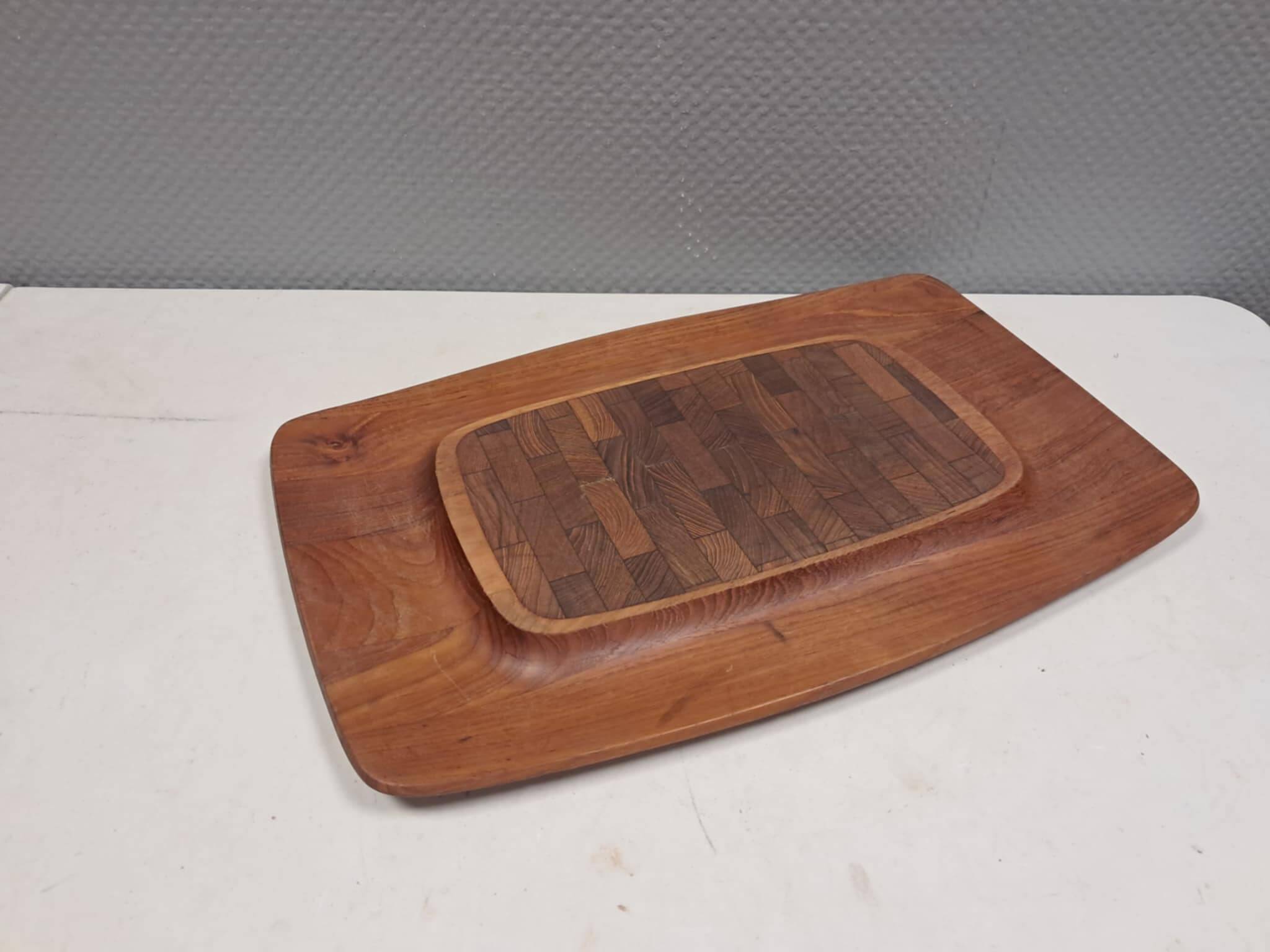 Cutting board in solid teak by Jens Harald Quistgaard (JHQ) Denmark 1960s