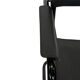 Set of 4 Bauhaus cantilever chairs in black imitation leather design