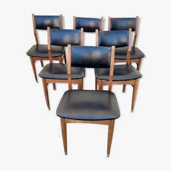 Lot of 6 Scandinavian chairs