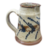 Hand-decorated and signed berry earthen pitcher