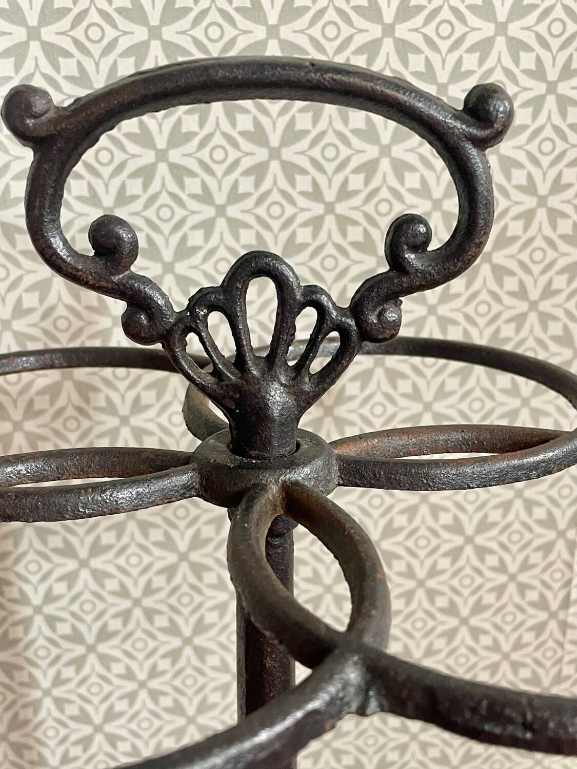 Vintage Umbrella Stand in Wrought Iron