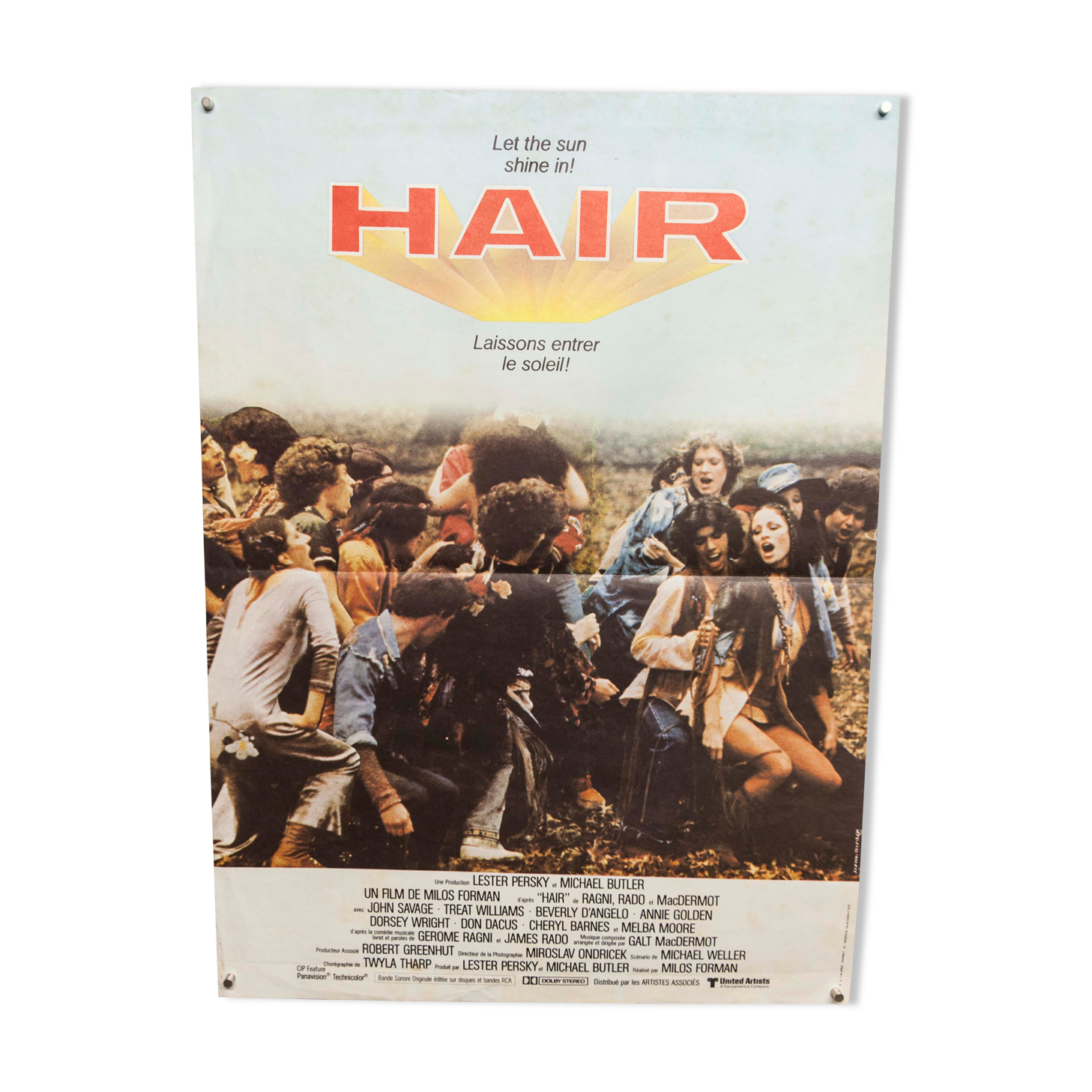 40x60 "Hair" 1979 poster