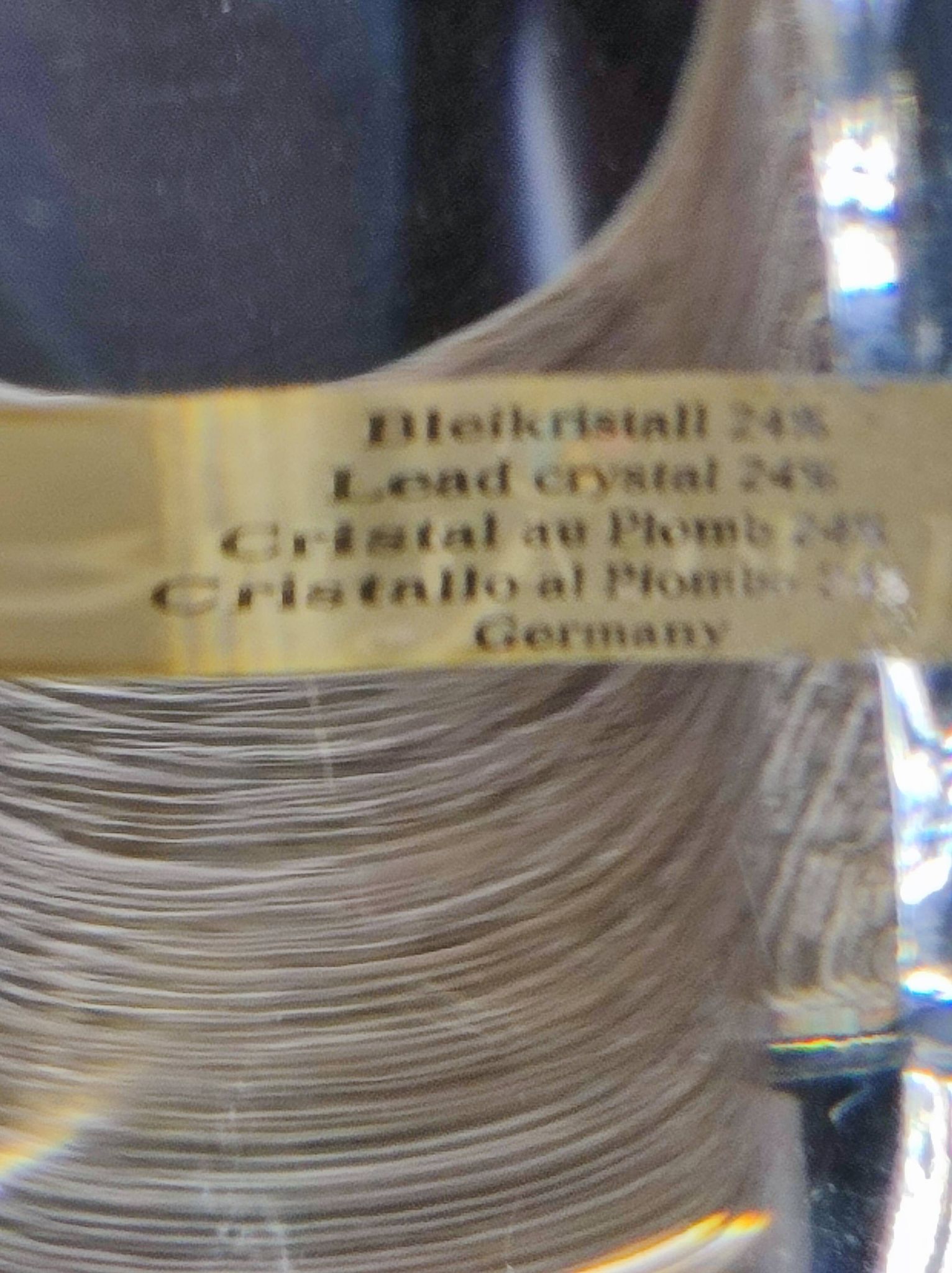 Bougeoir en cristal