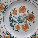 Plat ancien piédouche Villeroy et Boch