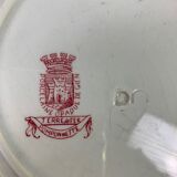 Lot of 6 plates in porcelain of Gien model Pomponnette