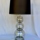Large glass table lamp Delmas 1970