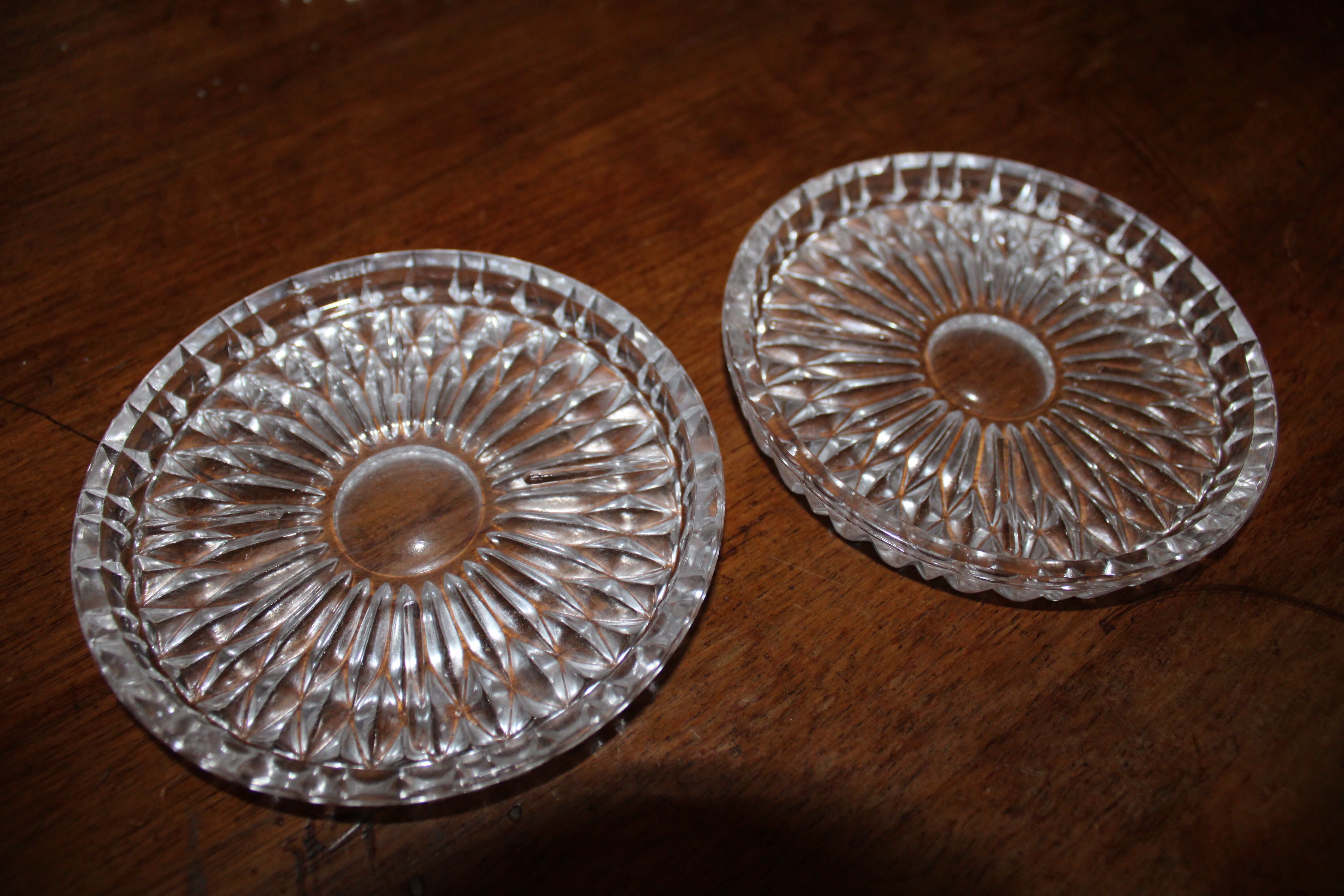 Set of flat underside and 2 vintage bottle unders