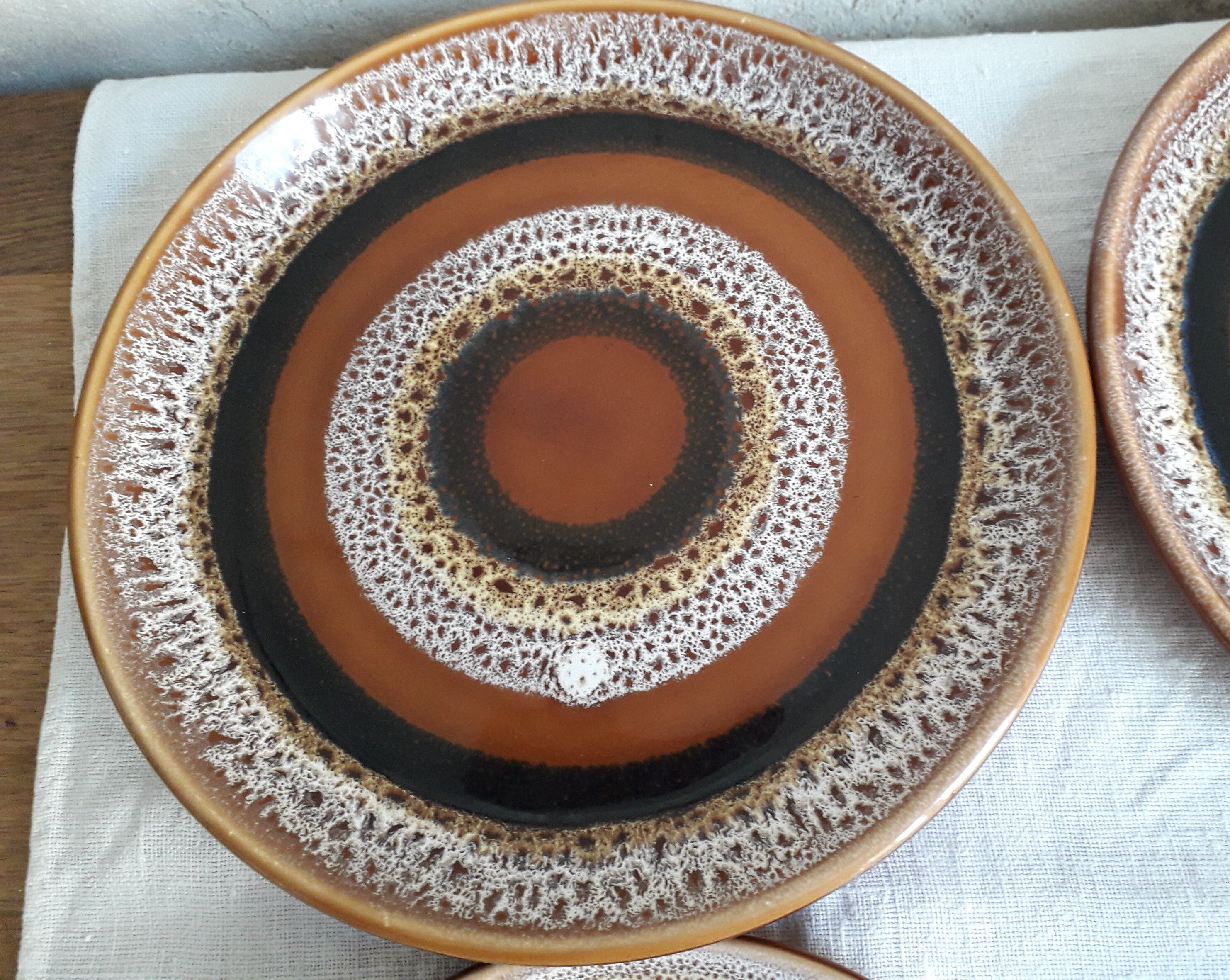 Plates Sarreguemines model "hawaii"