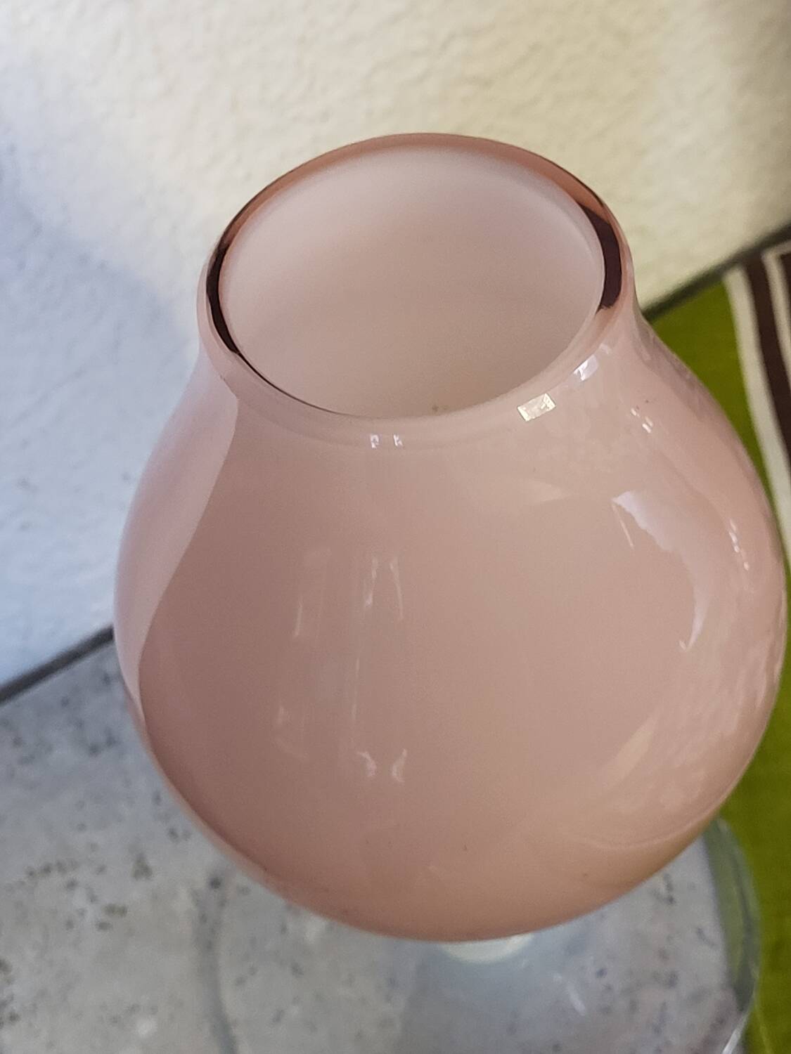 Opaline pink vase