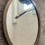 Vintage medallion mirror in solid bronze