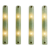 Contemporary Modern Green Graniglia ”Canalina" Murano Glass Wall Sconce-Set