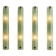 Contemporary Modern Green Graniglia ”Canalina" Murano Glass Wall Sconce-Set