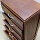 Scandinavian bedside chest of drawers mid-century vintage compass feet