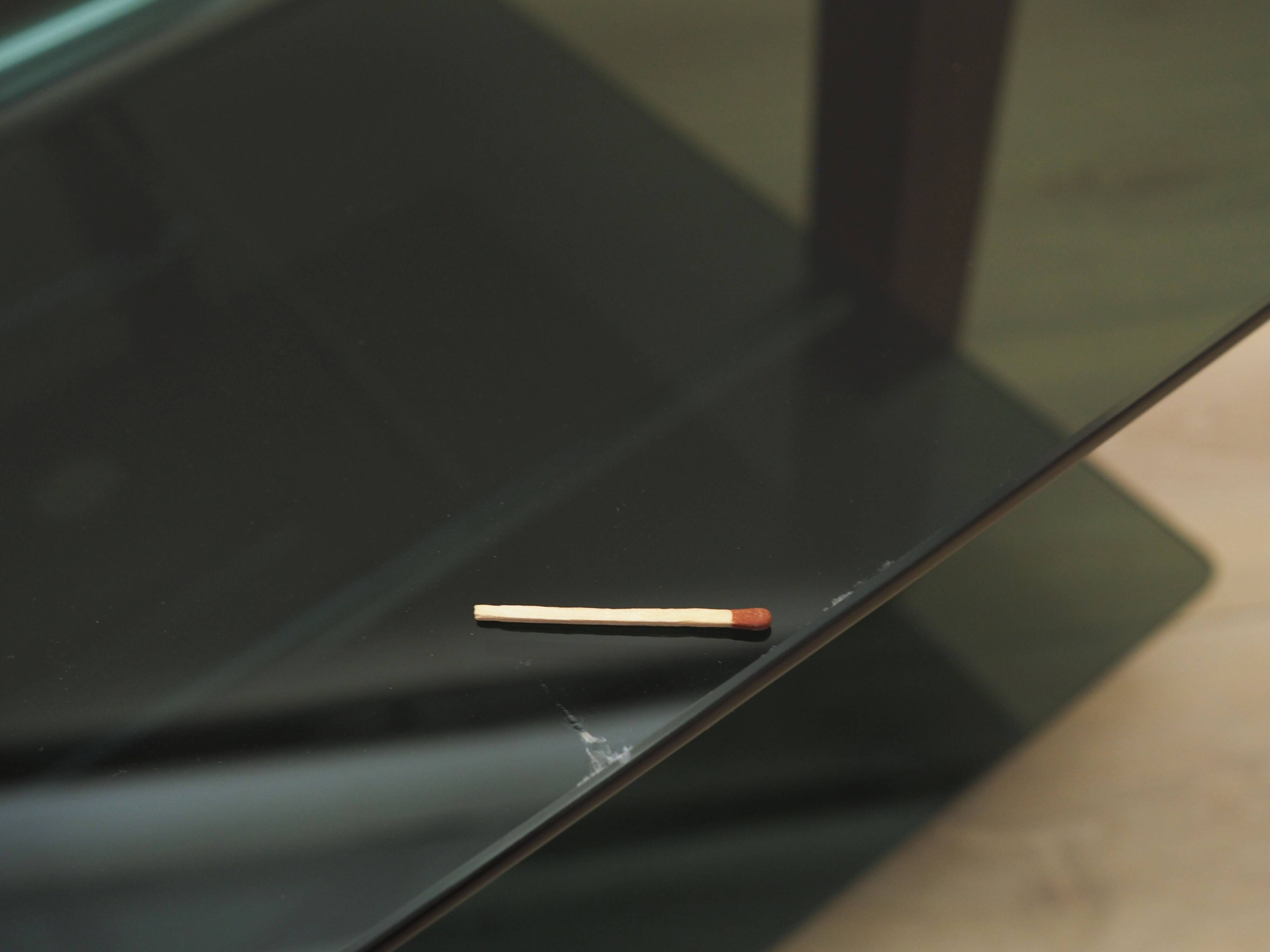 Glass table, Italian design, 1970s, production: Italy
