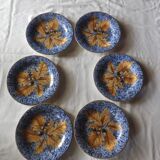 6 assiettes à dessert Gien