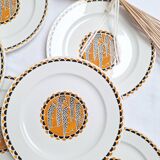 Assiettes plates Sarreguemines modèle Nomeny