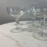 Set of 9 stemmed glasses