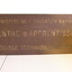 Copper panel of the Ministry of National Education 1950