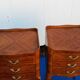 Pair of rosewood bedside tables