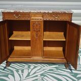 Art Deco buffet in walnut and marble