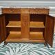 Art Deco buffet in walnut and marble