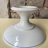 Compotier en faïence fleur de lys signé Henriot