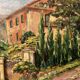 Oil on canvas wooden frame "In the Esterel"