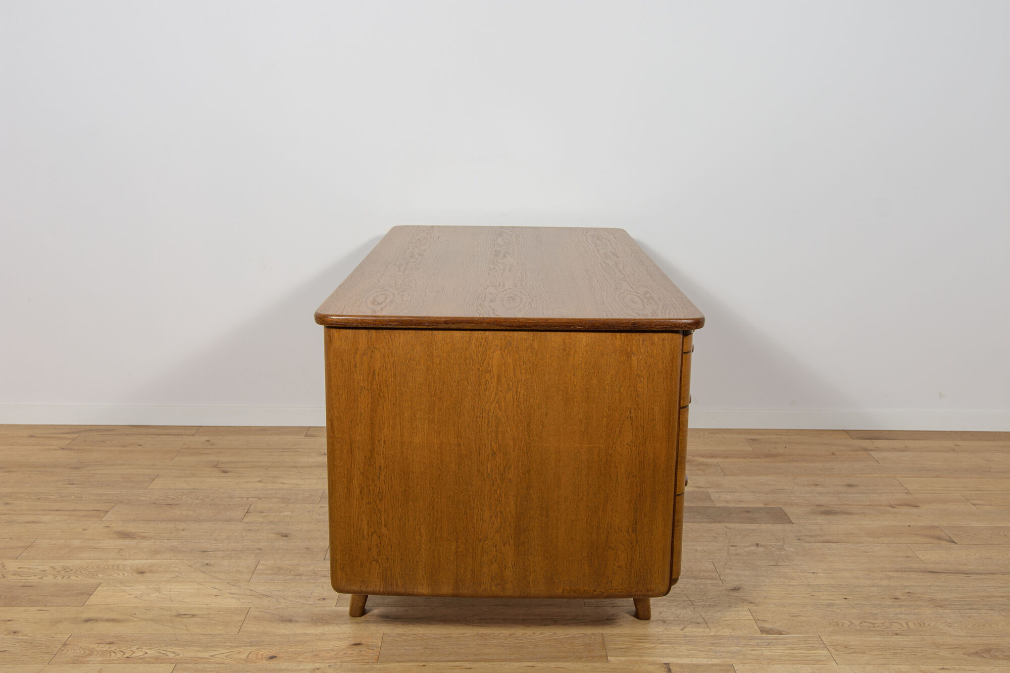 Art Deco Oak Desk by Gunnar Ericsson for Åtvidaberg / Facit AB, Sweden, 1950s