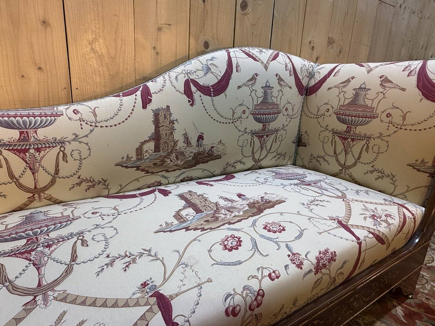 Charles X period Recamier bench