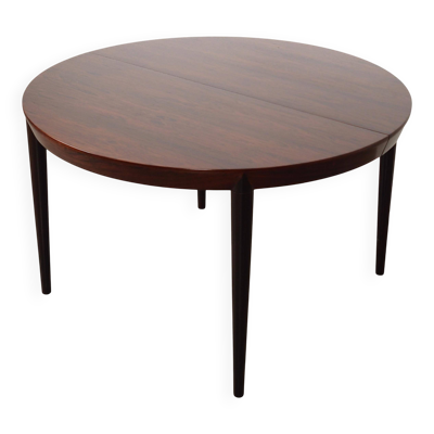 Table ronde en palissandre, design danois, années 1960, designer : Severin Hansen