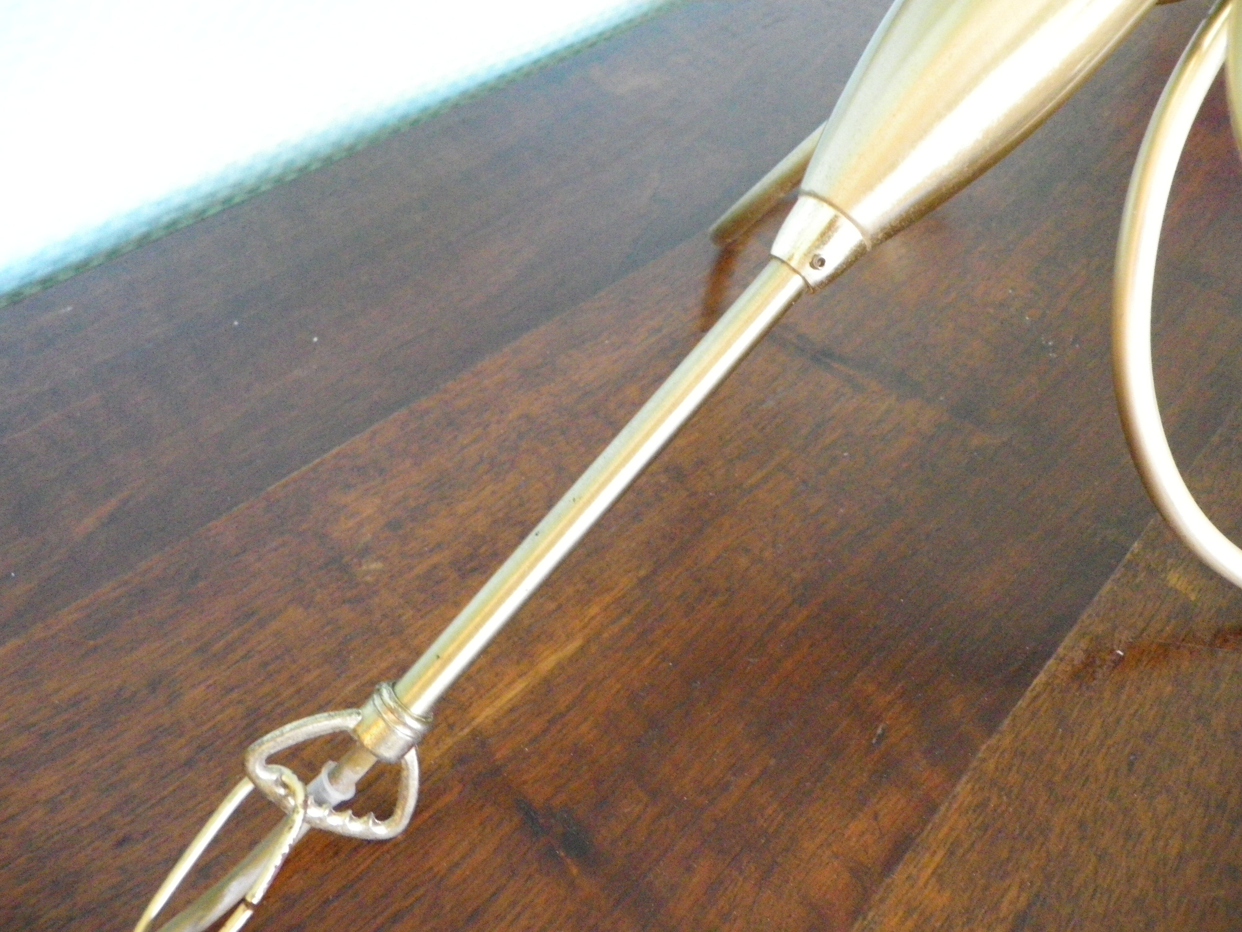 5-branched pendant light from the 70s, Honsel, Germany