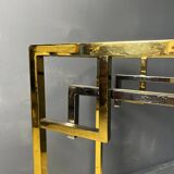 Vintage brass and chrome console by Belgochrom, 1970s