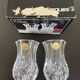 2 Violette Cristal d’Arques vases Height 8 cm and their original box