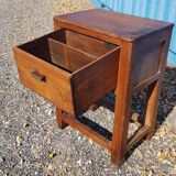 Billot meuble d'artisan en teck massif
