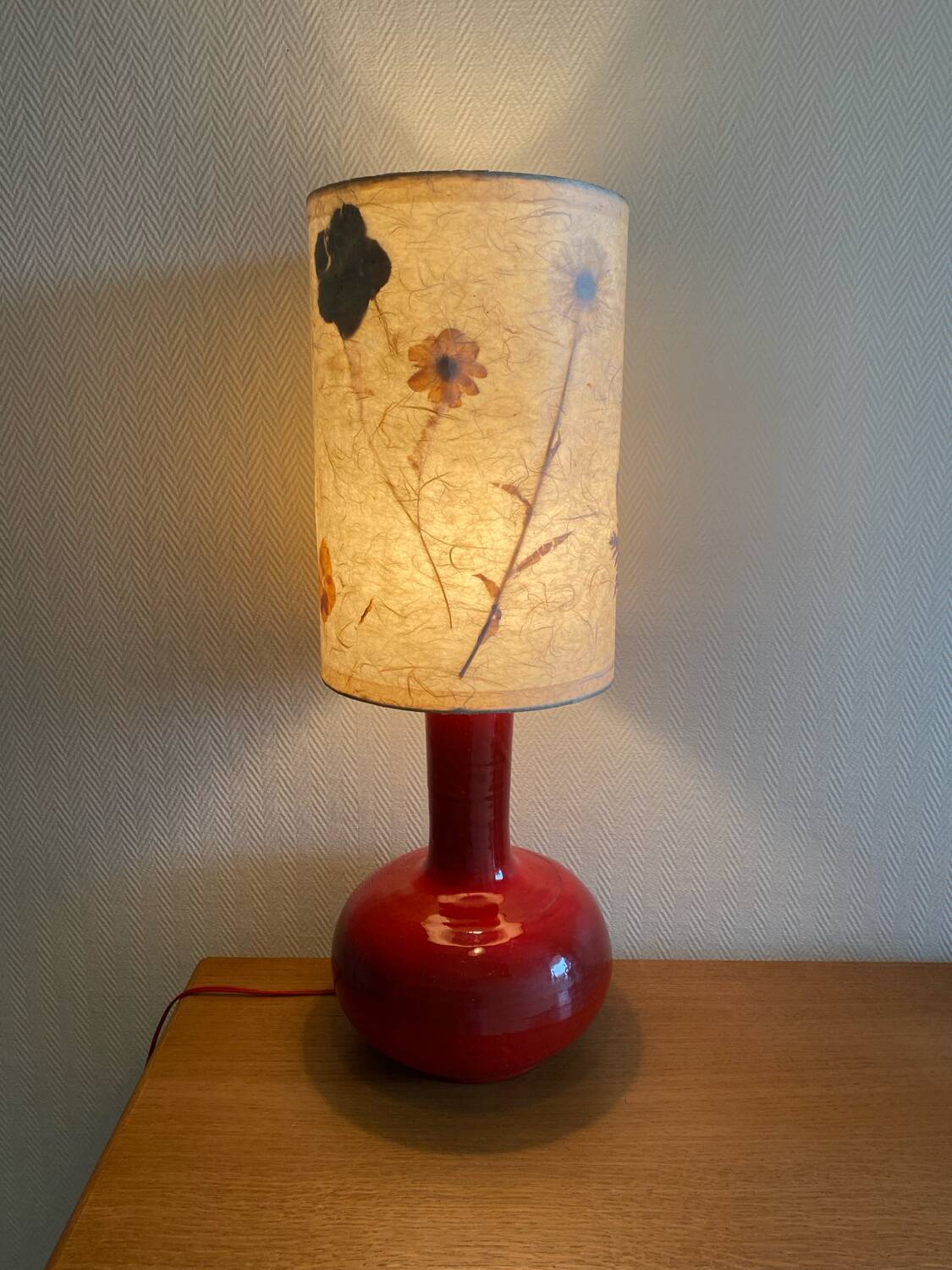 Vintage ceramic lamp from the 70s