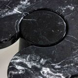 'Eros' console table in black marquina marble by Angelo Mangiarotti