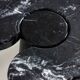 'Eros' console table in black marquina marble by Angelo Mangiarotti