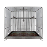 Ancienne cage à oiseau vert mint métal vintage