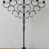 Large metal candlestick.